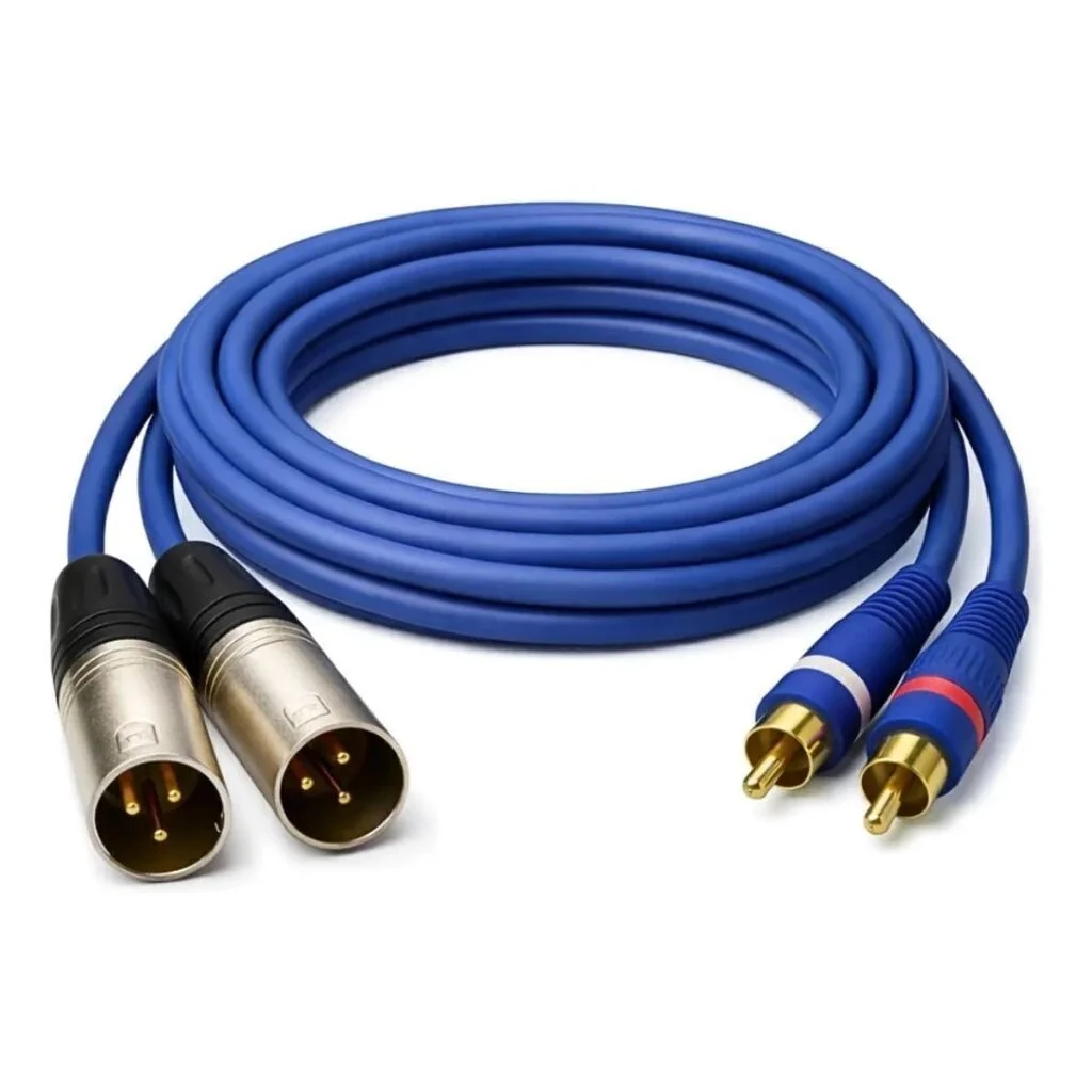 Cable 2 RCA Macho a 2 Canon Macho XLR 1 MTS 3660