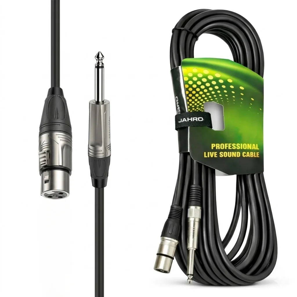 Cable Plug 1/4 Mono a Canon Hembra 6 MTS Jahro Premium 3537