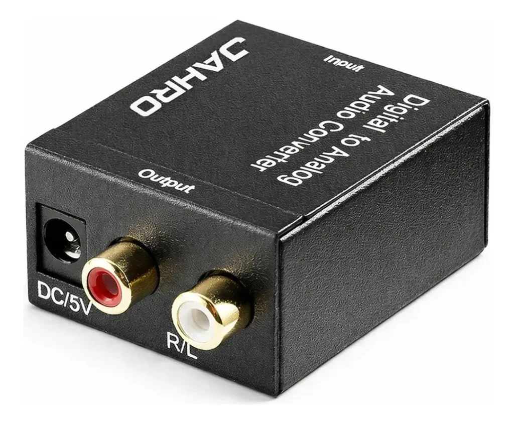 Conversor Audio Digital Optico Toslink a Analogico JH-201C