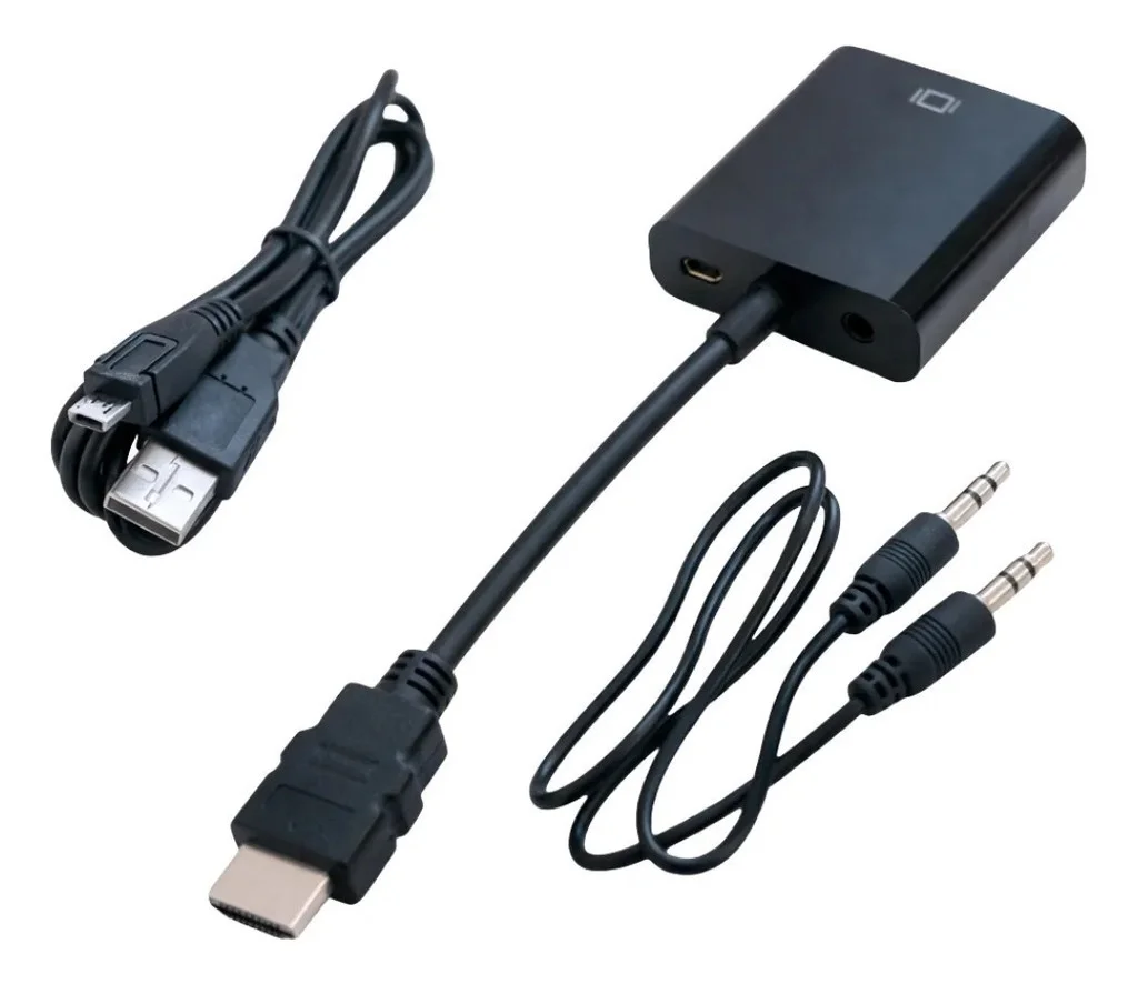 Conversor HDMI a VGA Adaptador Activo + Audio HDMI2VGA-7