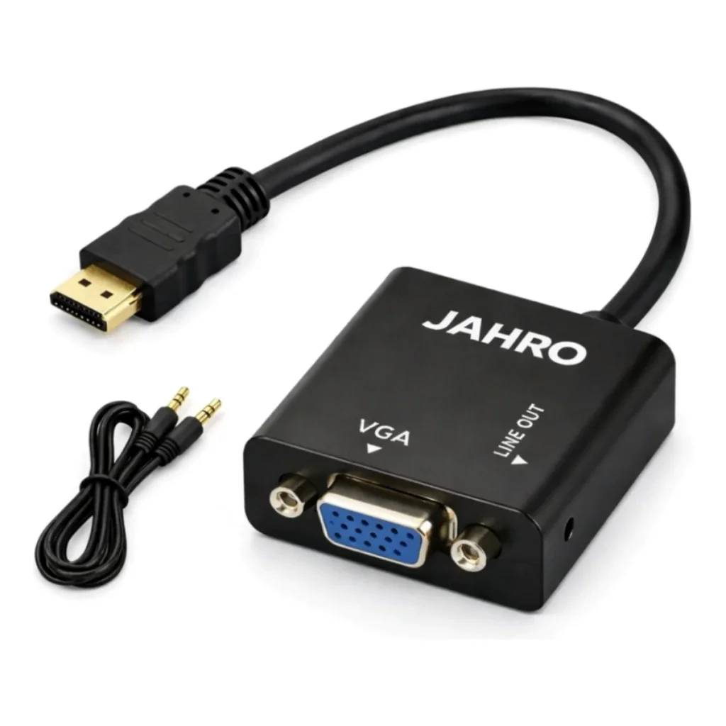 Conversor HDMI a VGA + Audio Adaptador 1080P Activo JH-360