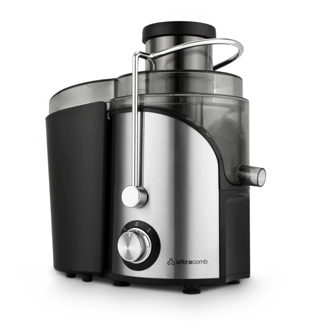 Juguera Extractor Jugo Ultracomb Eléctrica JG-2703 con Jarra Acero Inoxidable Color Plata