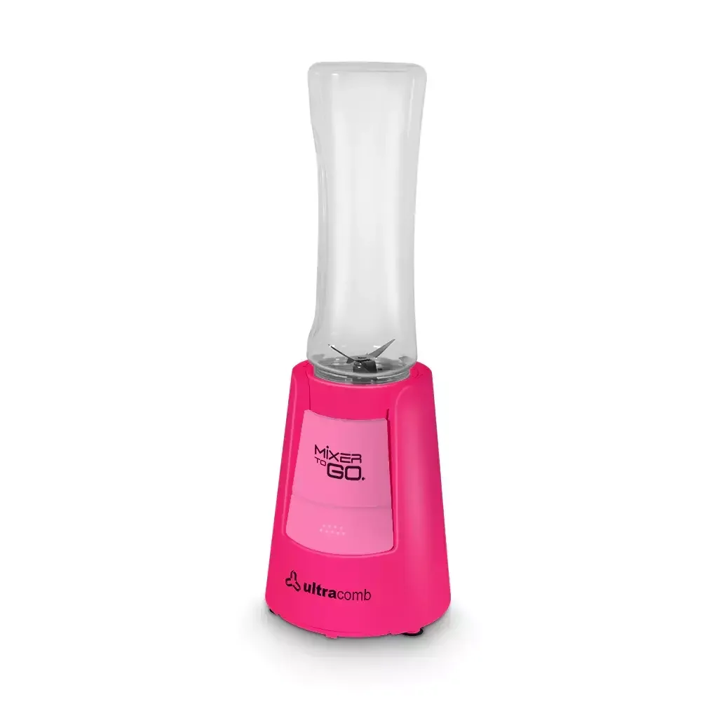 Licuadora Portátil Ultracomb Mixer To Go LC-2203 600ML con Jarra de Plástico Smoothies
