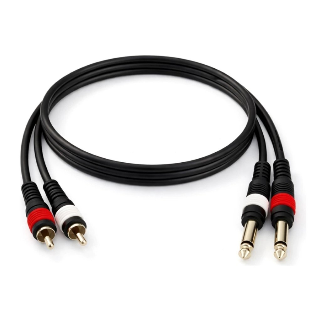 Cable RCA a 2 Plug Mono 6.5MM Profesional 2 MTS Jahro 3659