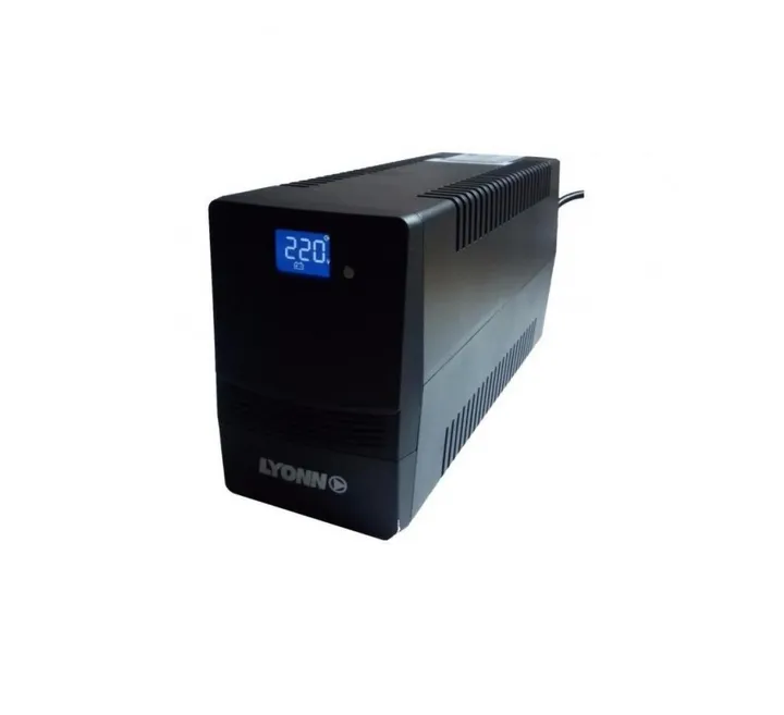 UPS Interactiva 500VA/300W Lyonn Desire 4 Salidas LCD Negro